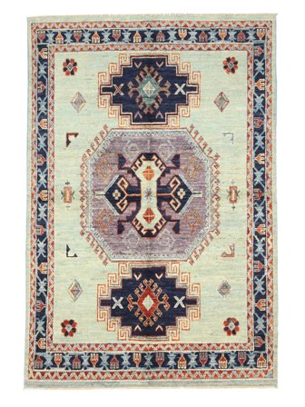 Medaillon Kazak Fine Teppich 167X241 Wolle