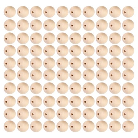 5 poser treperler naturlige runde DIY halskjede håndlagde tilbehør 22mm/25mm/30mm (naturlig farge 22mm 20stk)