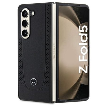 Mercedes Läder Urban fodral för Samsung Galaxy Z Fold 5 - svart