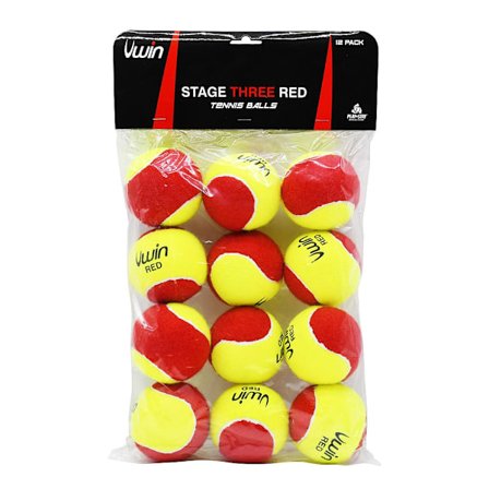 Uwin Stage Three Tennisbollar (12-pack) En Storlek Röd/Gul