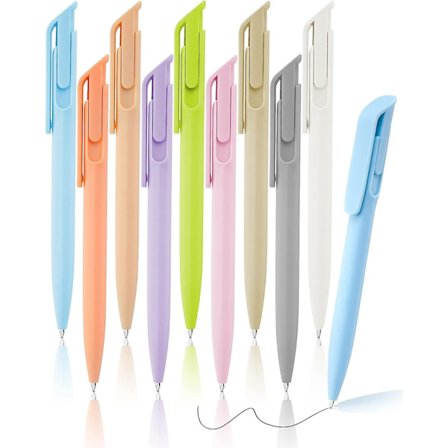 Drawdart Svarte Blekkpenner,Kulepenn Medium Spiss 1,0 mm Søte Penner for Notatskriving,Inntrekkbar