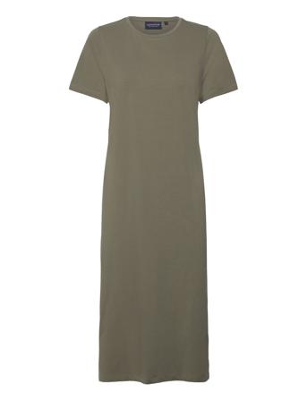 Becky Long Jersey Dress Dresses T-shirt Dresses Kakigrønn Lexington Clothing*Betinget Tilbud