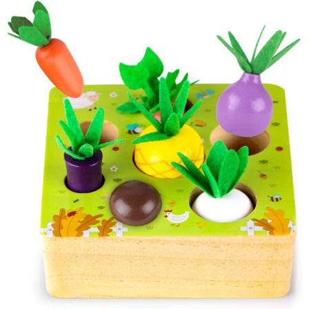 Wooden Farm Harvest Game Toy, Tidig Inlärningsleksak För Pojkar Och Flickor