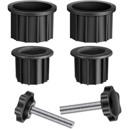 Parasoladapter, reduceringsring til parasolfod, sæt med øjetprop og låg, reservedele til parasolfod