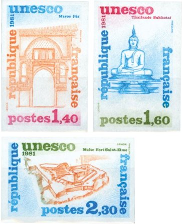 Frankrig 1876-1878 - YT 68-70 - Utakket - Postfrisk