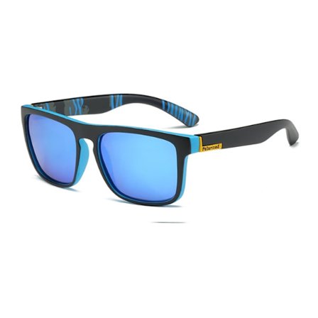 Fashionabla Polariserade Solglasögon för Män Sport UV400 Vintage Stilrena Glas TR90 Båge Fyrkantiga Körglasögon