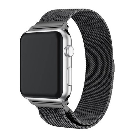 Apple Watch 38/40/41/42mm Milanese Watch Strap - Black