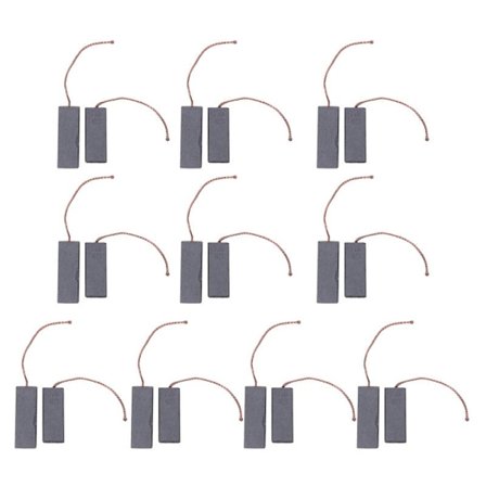 10 par kolborstar i kol, hållbara motorkolborstar för trummtyp tvättmaskin delar 5X13.5X40Mm