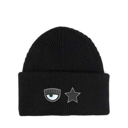 Chiara Ferragni Collection, Chiara Ferragni Hats Black Zwart, Dames, Maat:ONE Size,stretch