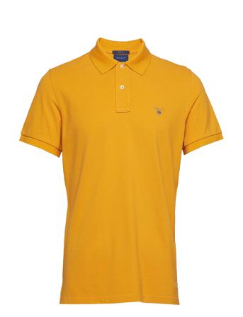 Original Pique Ss Rugger Polos Short-sleeved Gul GANT