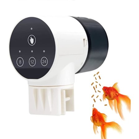 Akvarie smart fiskeautomat, akvariefisketank timer automatisk feeder