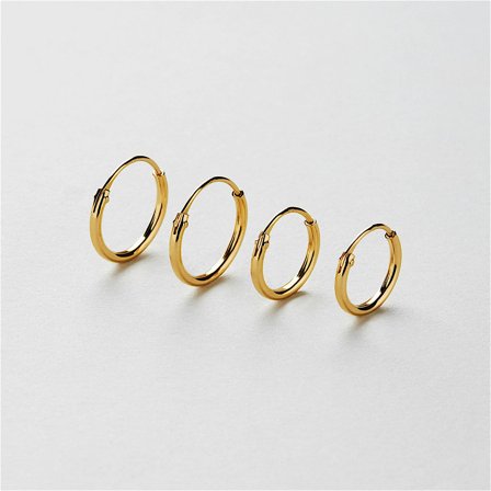 Boel Hoops Multipack - 18K gullbelagt sterlingsølv