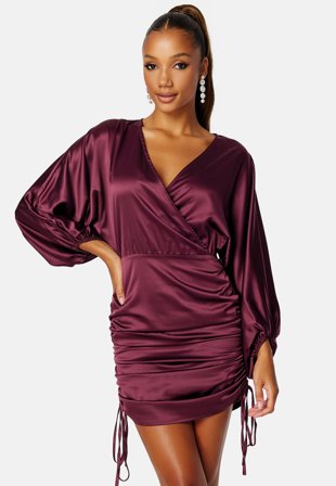 BUBBLEROOM-Kimberly Satin Dress-34