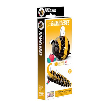 3D papmodelsæt - humlebidesign, nem montering