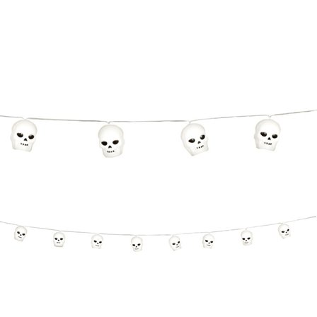 Ljusslinga Döskallar 220cm - Halloween Dekoration - Kalaslagret.se