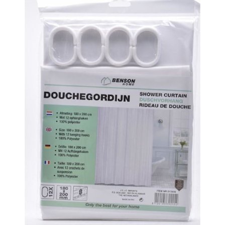 Duschdraperi Vit - 180x200 cm