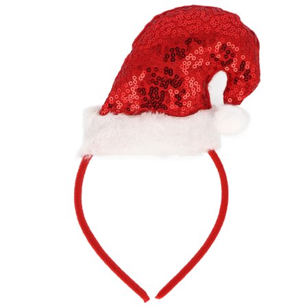 Hårbøjle med Pailleteret Nissehue