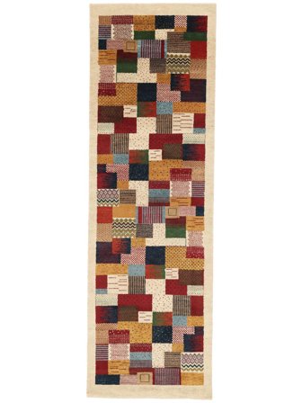 Gabbeh Loribaft Teppich 79X248 Läufer Braun/Beige Wolle, Indien