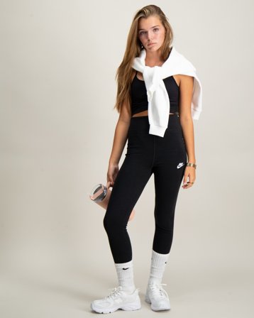 Nike G NSW CLSSC HR TGHT LBR Sort Strømpebukser/leggings Pige - Kids Brand Store