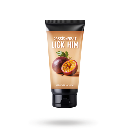 Lick Him - Passionfruit 50 ml - Vuxen.fi - Liukuvoiteet - Vuxen.fi - Parempaa seksiä naiselle & miehelle