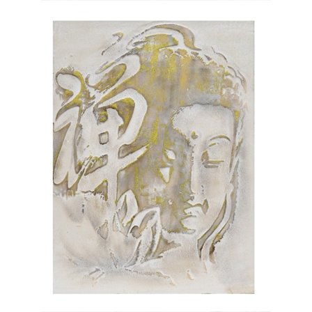 Dekorativ lærredskunst – Præget kvinde, 60x80cm