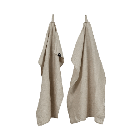 Himla Sunshine Kökshandduk 2-pack Kökstextil Beige 50x70 cm