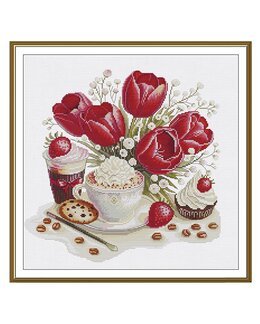 Broderikit Tavla Kärleksfrukost - Nova Sloboda