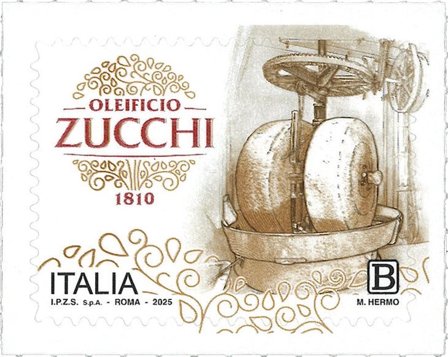 Italien - Zucchini oliemølle - Postfrisk frimærke