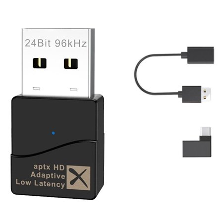 Aptx Adaptive, USB Bluetooth 5.2 Lydsender, Driverfri C