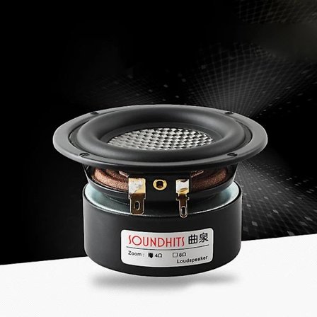 3-tommers basshøyttaler subwoofer høyttaler Hifi forsterker høyttaler 25w hjemmelyd karbonfiberbasseng vanntett bilmodifisert høyttaler 1 stk