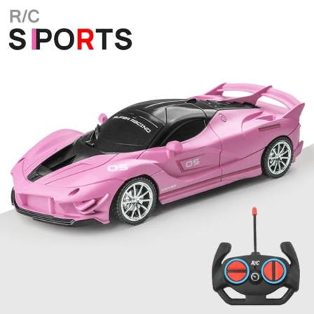 Radiofjärrkontroll 1:18 RC Sportbilar Racing High Speed Vehicle Drift Leksaker Light Grey