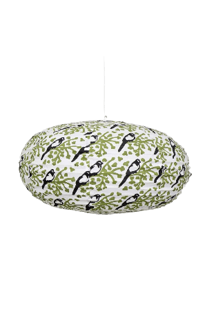 A World of Craft Pica oval lampskärm Belysning Grön Ø 65 cm, H 33 cm