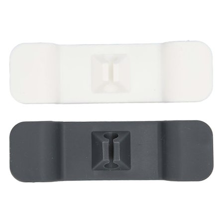 2 stk. kjøkkenledning-oppruller, ryddig oppbevaring, deformasjonsbestandig, svart og hvit ledningsholder for apparater og kontor