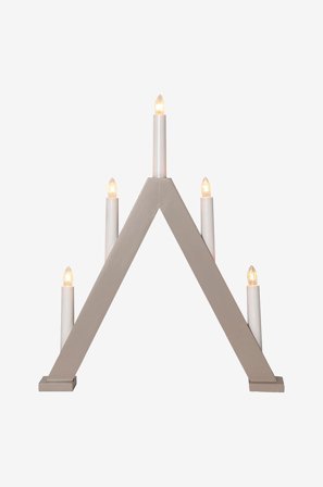 Star Trading - Kynttilänjalka Albo pieni 41cm - Beige - Sähkökyntteliköt - - Homeroom