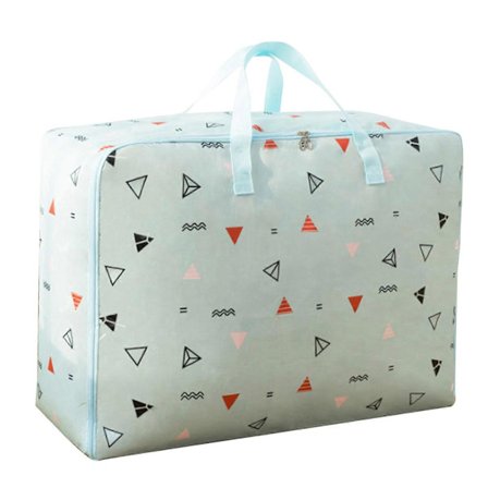 Opbevaringspose til dyner Stor kapacitet Forstærket håndtag med lynlås