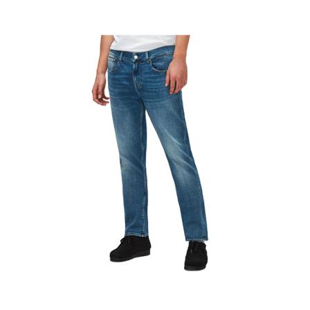 7 For All Mankind, Straight Jeans Blauw, Heren, Maat:W32