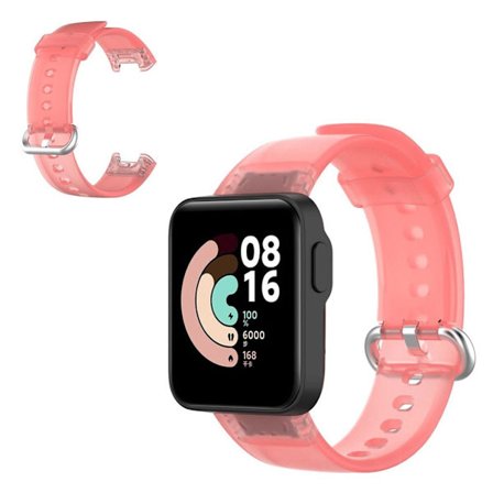 Xiaomi Mi Watch Lite / Redmi Watch transparent watch band - Transparent Red