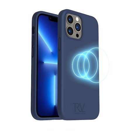 iPhone 14 Pro Silikonskal Rvelon MagSafe - Blå