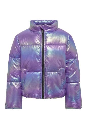 Kogceline Metallic Short Puffer Cs Otw Toppatakki Purple Kids Only