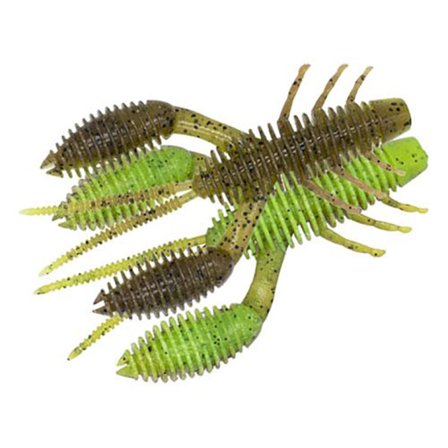 Geecrack Bellows Craw 3.5'' (6-pack) - 220 Gripan/Chartreuse