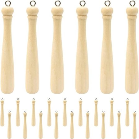 30 STK Baseball Bat Charms Legering Sport Tema Ball Bat