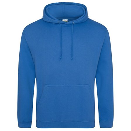 Awdis Unisex College Huvtröja / Hoodie XS Safirblå