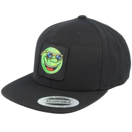 Kiddo Cap - Svart snapback Keps - Kids Cool Smile Ball Black Snapback @ Hatstore