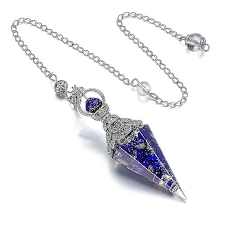 Chakra Krystallpendel Sekskantet Reiki Healing Krystallspisser Edelsten Dowsing Pendel (FMY)