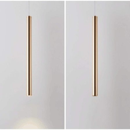 1 Pakkaus Moderni riippuvalaisin kulta kohdevalo pitkä putki riippuvalaisin LED sylinterivalo