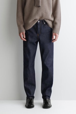 COS Signature Raw Selvedge Straight-Leg Jeans in Blue - Men