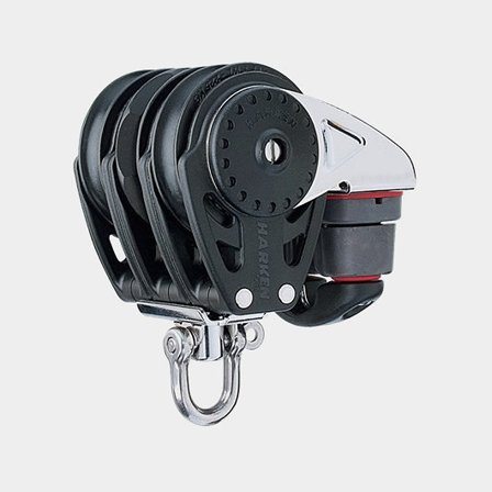 Harken 75mm Triple Ratchamatic Block - Swivel, Cam Cleat (2685)