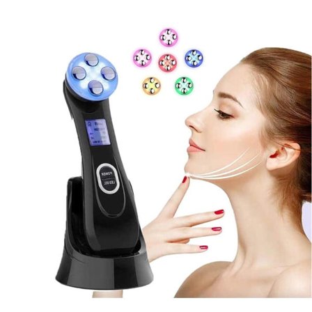 IC Skönhetsvård RF-enhet 5 lägen Mesoterapi Elektroporation RF Ansiktsmassageapparat
