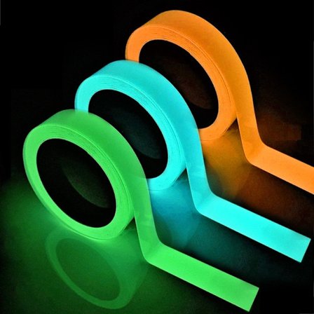 3 selvlysende tape fluorescerende tape grøn advarsel gulv lys opbevaring trappe skridsikre klistermærker reflekterende selvlysende tape