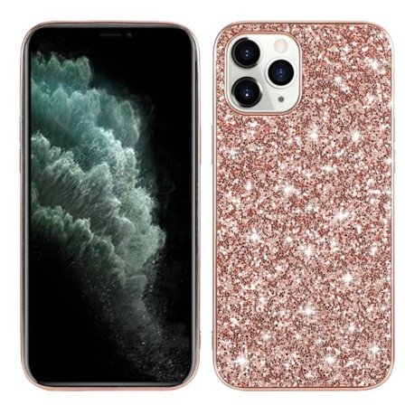 Glitterskal iPhone 12 Pro Max Rose Guld